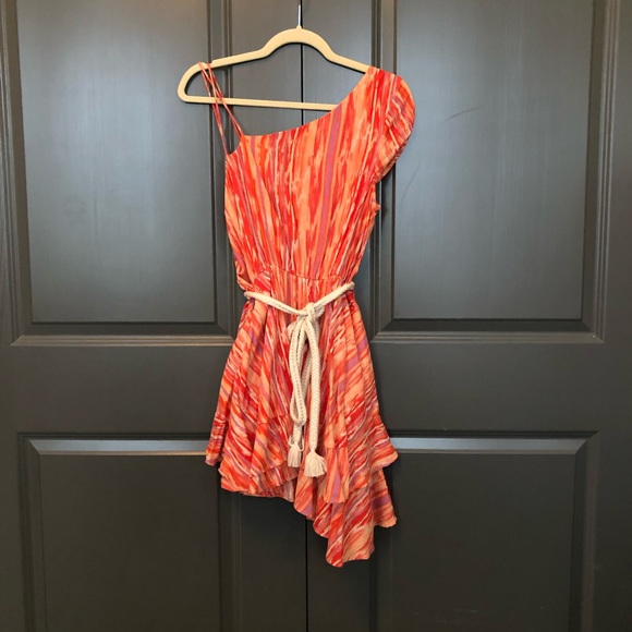 Free People asymmetric hem rope belt size small dress - Picture 3 of 6